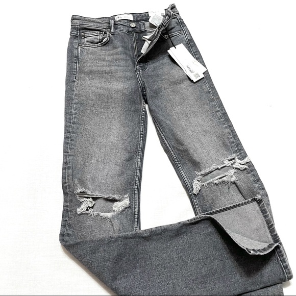 Zara | Jeans | Zara 4 High Rise Split 